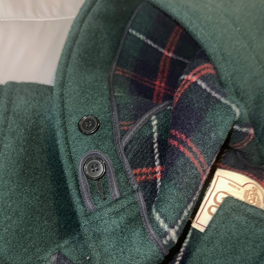 Dark Green Toggle Coat Duffle coat - Picture 6 of 7